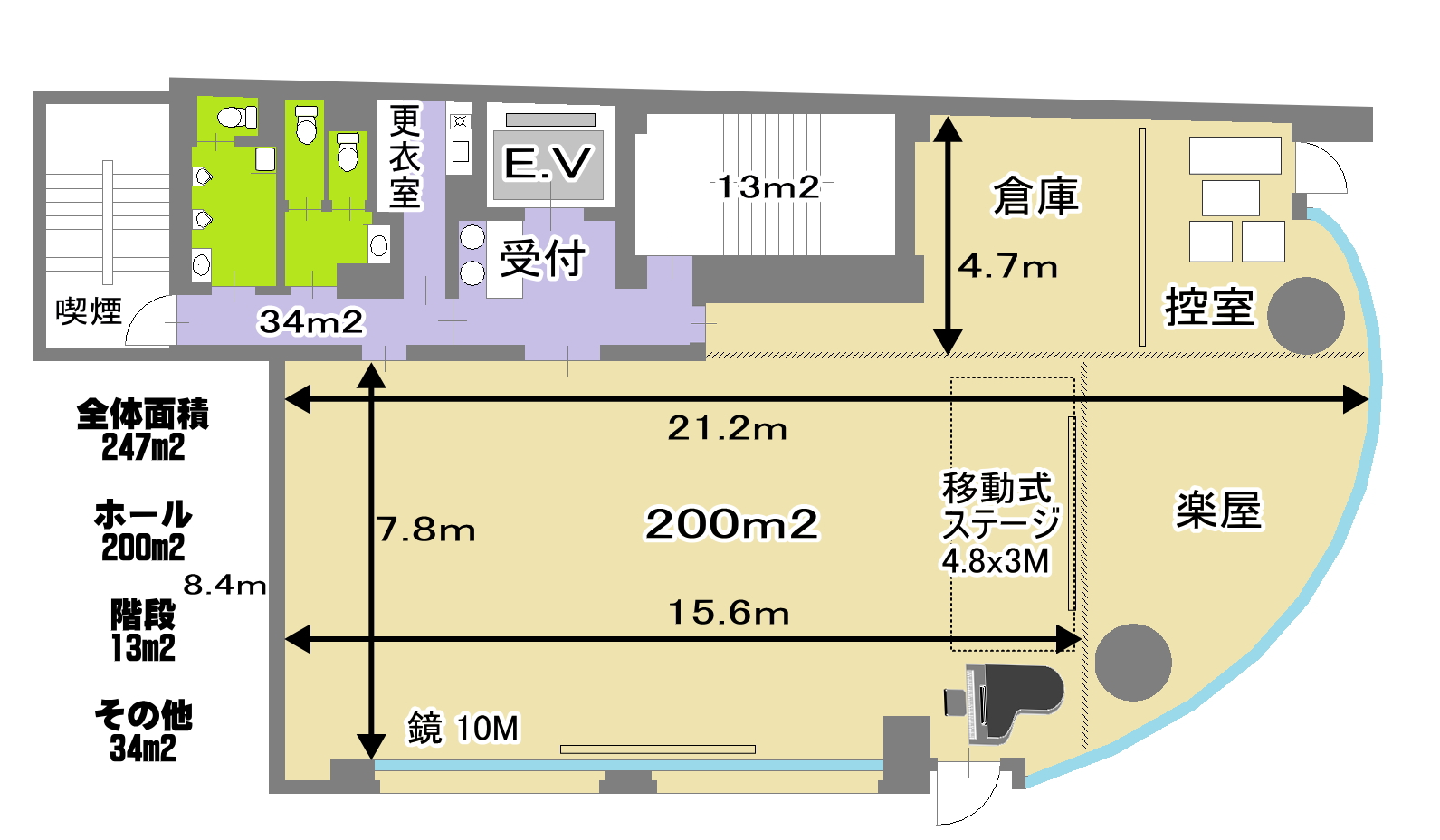 レイアウト 配置図 間取り図 秋葉原のイベント会場 ハンドレッドスクエア