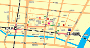 秋葉原ハンドレッドスクエア倶楽部の地図